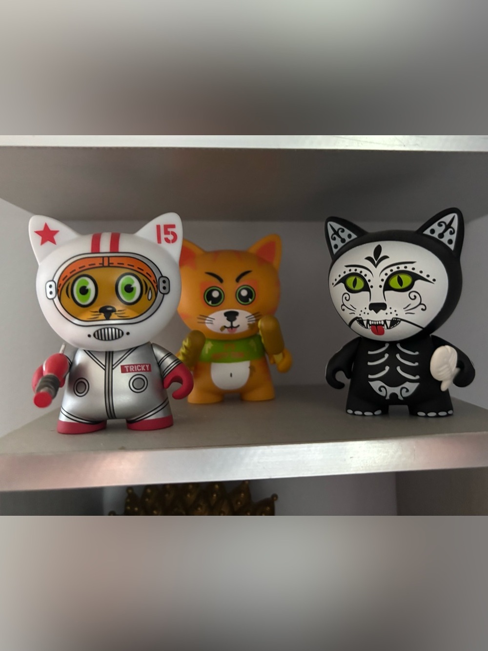 Kidrobot Tricky Cats Spacecat Cranky Cat De Los Muertos Frank Kozik Lot